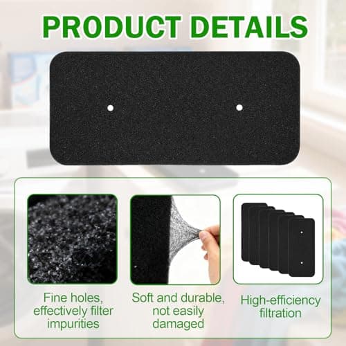 Detalle de Pynzeka 6 filtros secadora Candy 275x125 mm