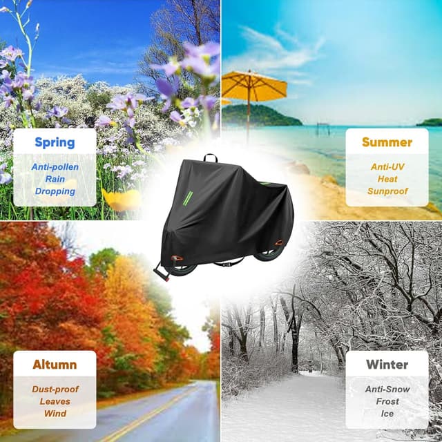 Detalle de CICMOD 210D Windproof Motorbike Cover (length up to 104 in)