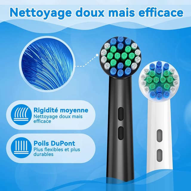 Thumbnail 6 de AnjoCare Têtes de brosse de rechange compatibles Oral-B (pack de 16) pour Pro1000/3000/5000/7000