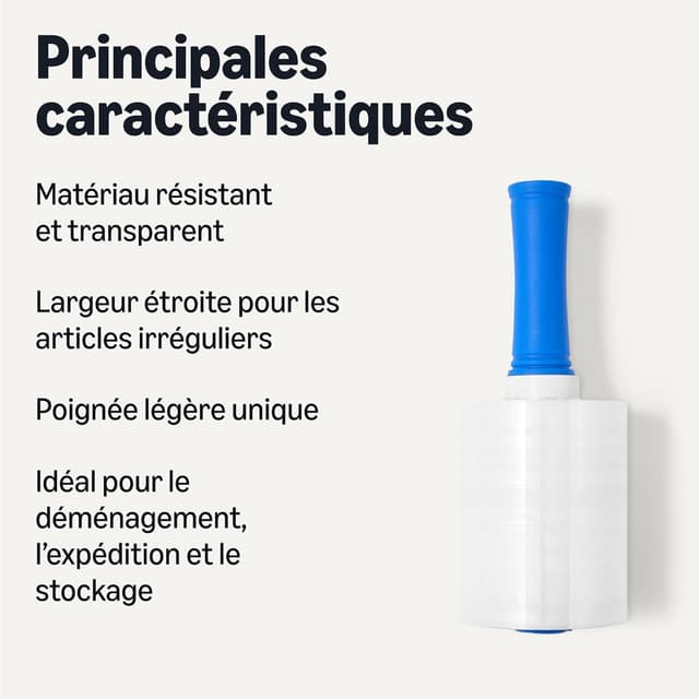 Detalle 2 de Amazon Basics Rouleau film étirable 304,8 m