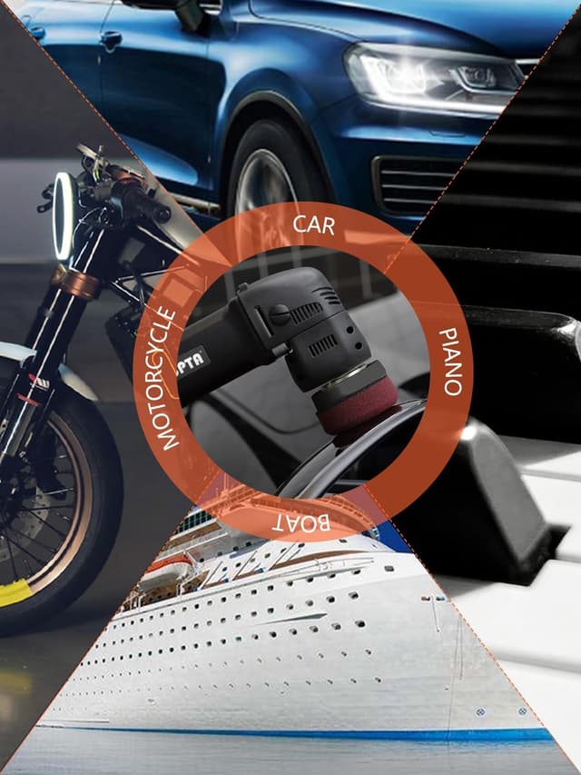 Thumbnail 6 de SPTA Mini Orbital Polisher (3 Inch / 10mm, 780W) With Variable Speed Dual Action Kit