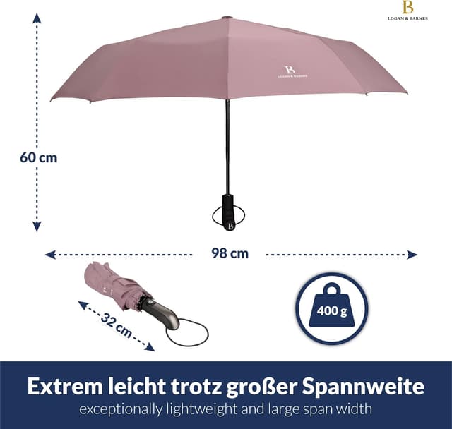 Thumbnail 1 de LOGAN & BARNES Manchester Regenschirm Sturmfest