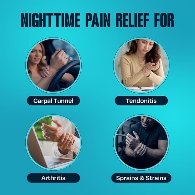 Thumbnail 3 de ComfyBrace Carpal Tunnel Wrist Brace, Pack of 2 🩹