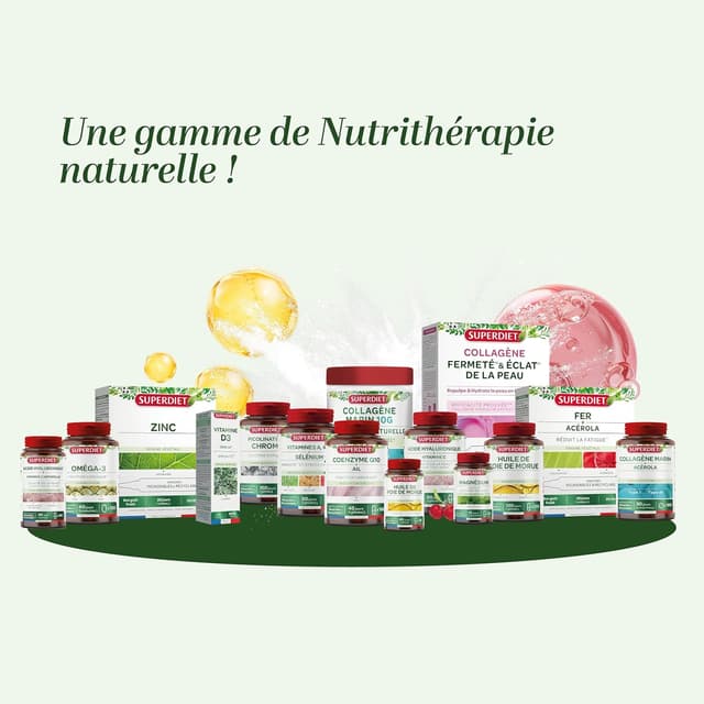 Detalle de Superdiet Collagène marin & acérola 180 comprimés