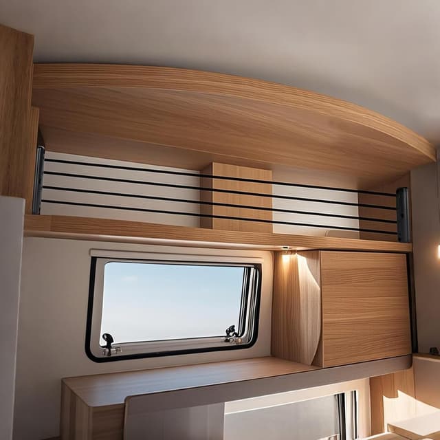 Detalle de Elastic cargo fence for camper cabinets