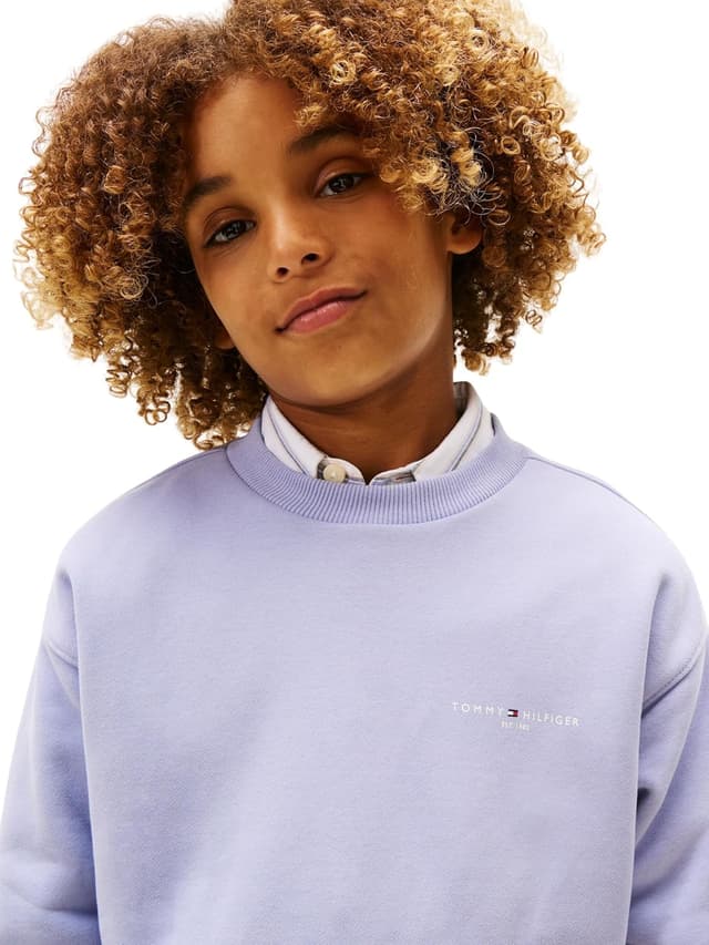 Detalle 2 de Tommy Hilfiger Mini Corp felpa pullover C-Neck KS0KS00665 unisex