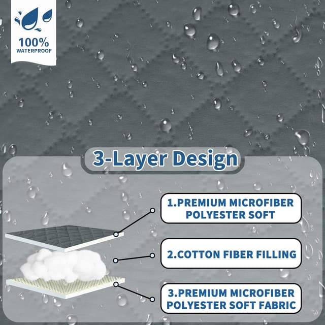 Detalle 2 de YSTELLAA copridivano 1 posto impermeabile antiscivolo