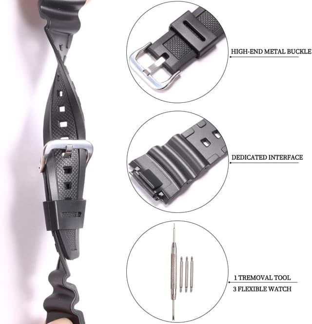 Detalle 2 de Resin Armband kompatibel mit Casio 18 mm