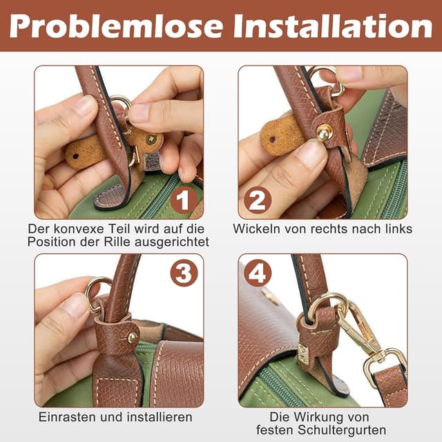 Thumbnail 3 de GADITIEK Schultergurt Longchamp Leder