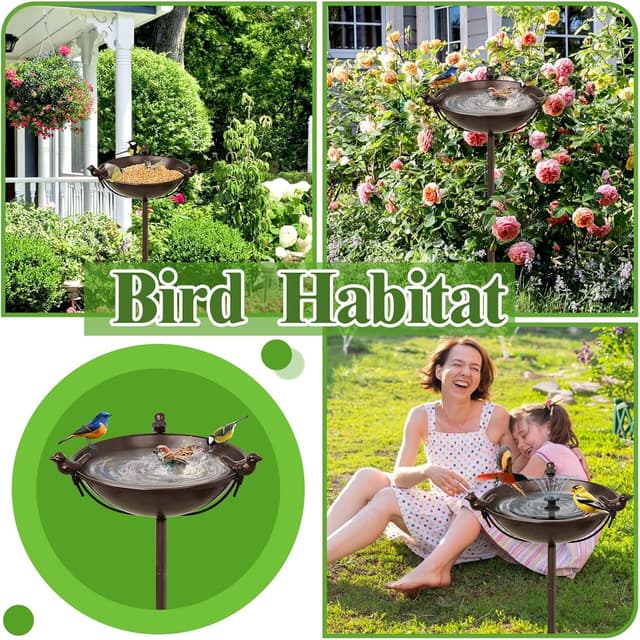 Thumbnail 4 de Giyiprpi Metall Vogelbad Garten 147x25 cm