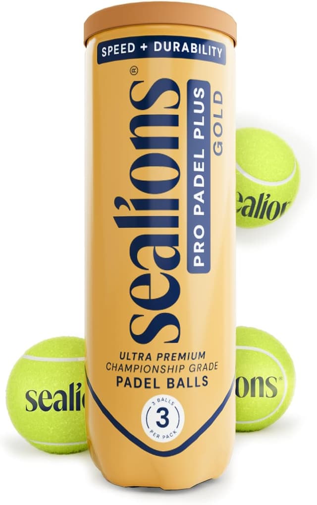 Detalle de Sea Lions Pro Padel Championship padel balls (tube of 3) for match & training