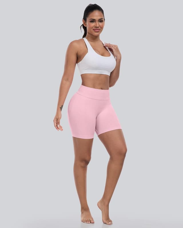 Thumbnail 1 de CHRLEISURE Workout High-Waisted Biker Shorts 4-piece