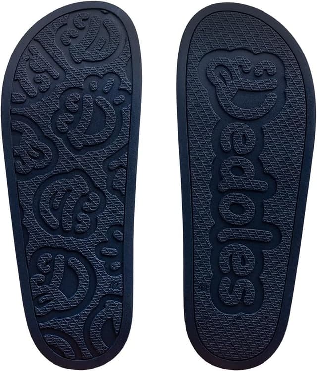 Detalle de Dedoles Badeschuhe & Hausschuhe für Damen, Herren und Kinder – bunte Badesandalen mit lustigen Designs