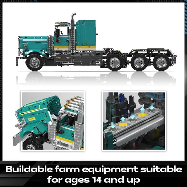 Detalle de Mould King 13201 Technique Camion américain – ensemble de construction 2064 pièces