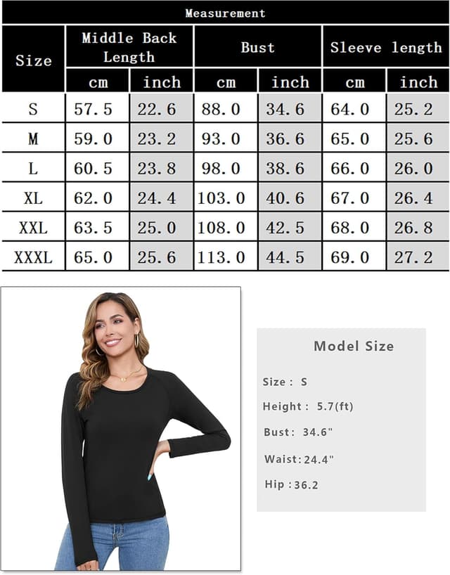 Detalle 2 de Terecey Haut thermique femme en coton (manches longues) à col roulé