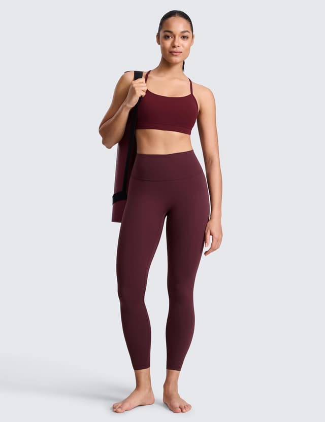 Detalle de CRZ YOGA SculptAir leggings de yoga non devant (64 cm) – coupe cintrée pour l’entraînement