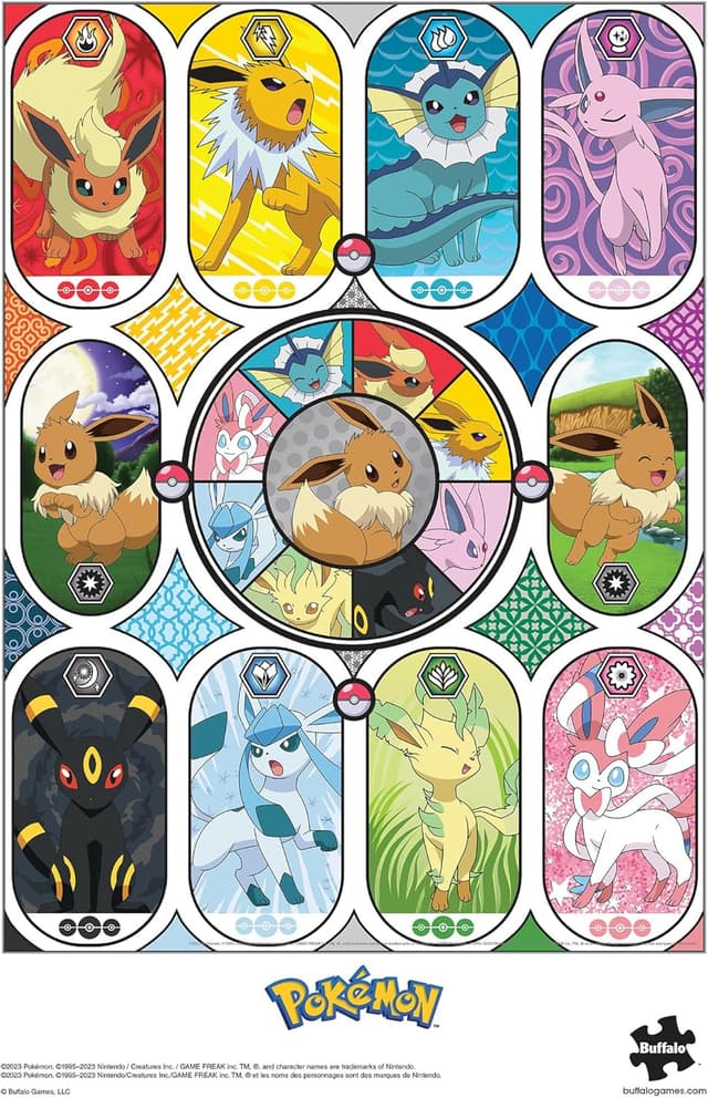 Thumbnail 4 de Buffalo Games Silver Select Windows of Eevee 1000pc Puzzle