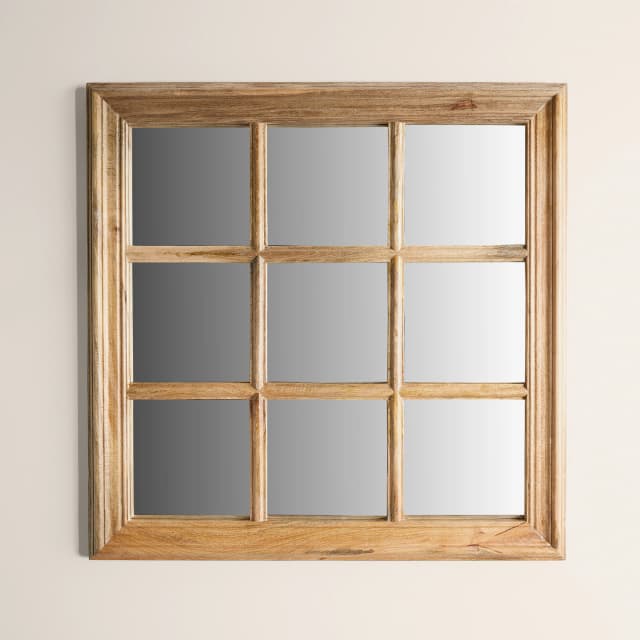 Detalle de El Corte Inglés Fedra, espejo pared madera de mango 🪞