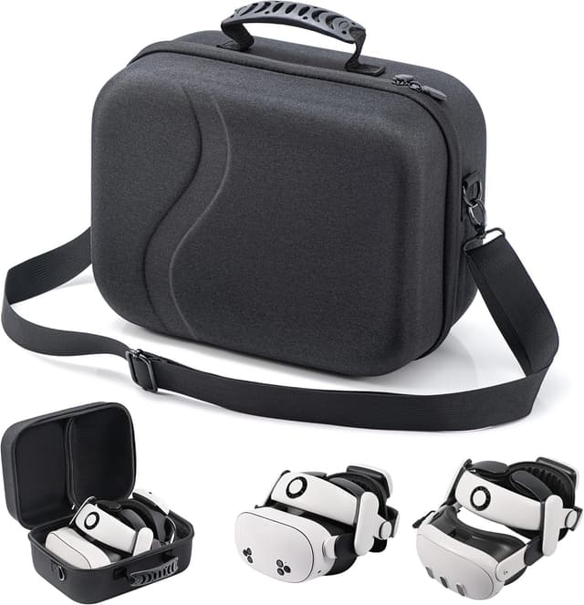 Detalle de Hard shell VR carrying case for Quest 3S