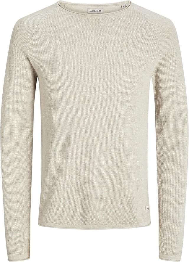 Detalle de Felpa uomo Jack & Jones Jjehill Knit Crew Neck Noos (confezione da 1)