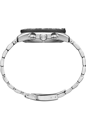 Detalle de Luminox XS.3144: reloj de buceo con acero, esfera negra y resistencia 200 m