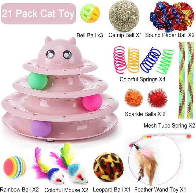 Thumbnail 1 de Suhaco 21 Pack Cat Toys interactive set 🐱