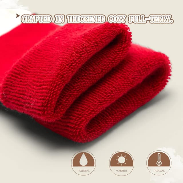 Detalle de Baby Non Slip Socks Thick Winter Warm Socks with Grips Multipack (6 pairs)