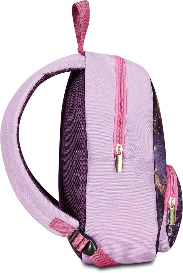 Detalle de Disney Kindergartenrucksack klein WISH in Lila – 23 x 30 x 10 cm, mit Seitentaschen