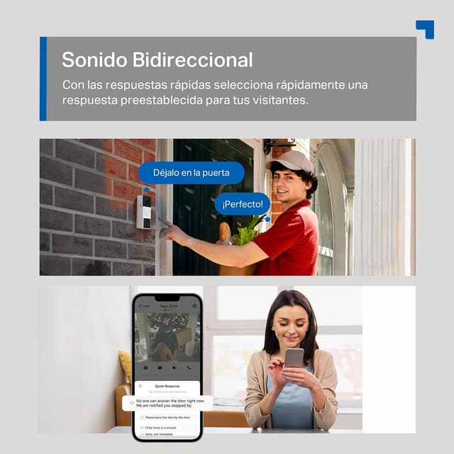 Thumbnail 4 de TAPO D210 Timbre inteligente 2K con visión 160°