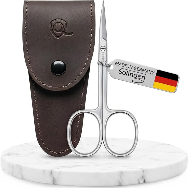 Detalle de marQus Hautschere Solingen (Deutschland) Extra scharf – Fingernagel-Schere & Nagelhautschere im Etui