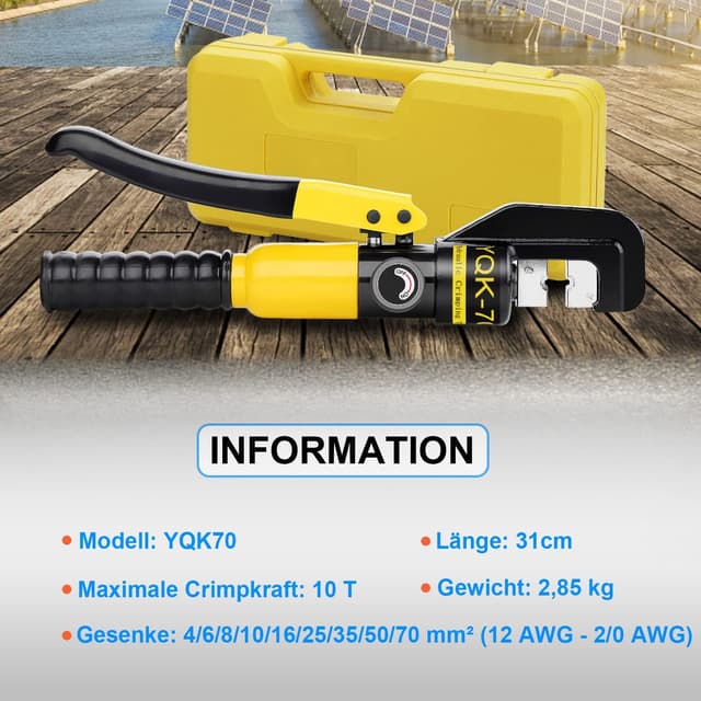 Thumbnail 4 de Solsop Hydraulic Crimping Tool 4–70 mm²