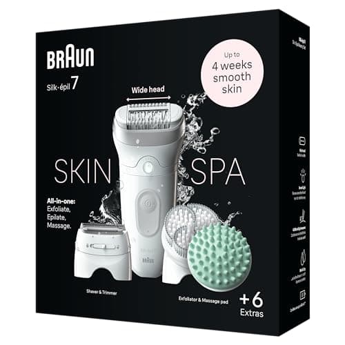 Thumbnail 5 de Braun Silk‑épil 7 SkinSpa epilator 7‑081, wet & dry 🪮