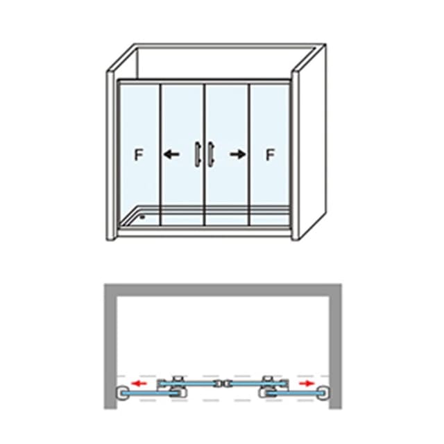 Thumbnail 2 de Ibermampara Estambul-8 mampara ducha 195 cm, 8 mm