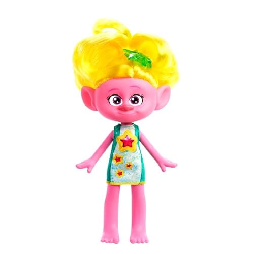 Detalle de Mattel Trolls 3 Muñeca Viva pelo amarillo 🎎
