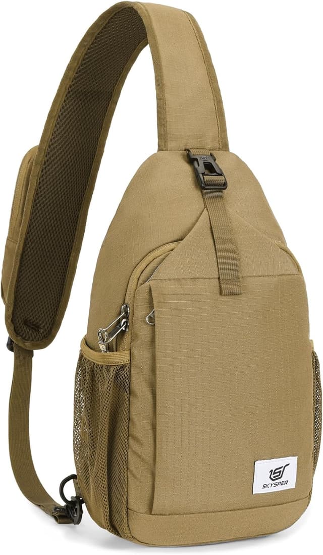 Detalle de SKYSPER Sling Bag RFID cross body recycled travel daypack
