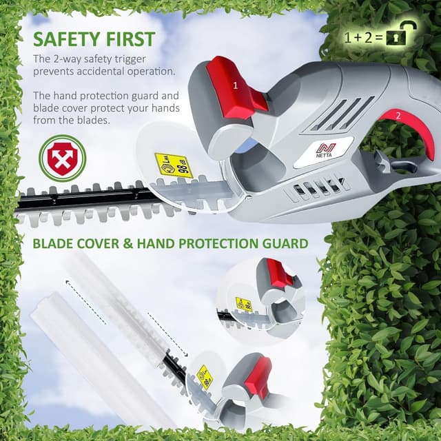 Thumbnail 4 de NETTA 500W Corded Hedge Trimmer 50cm