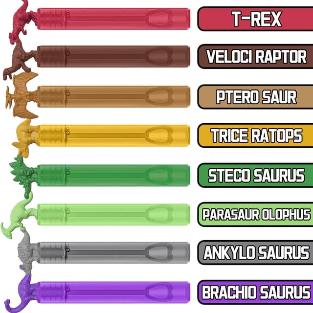 Thumbnail 6 de Dinosaur Bubbles Wands Bulk for Kids (32-Pack Mini Bubble Party Favors)