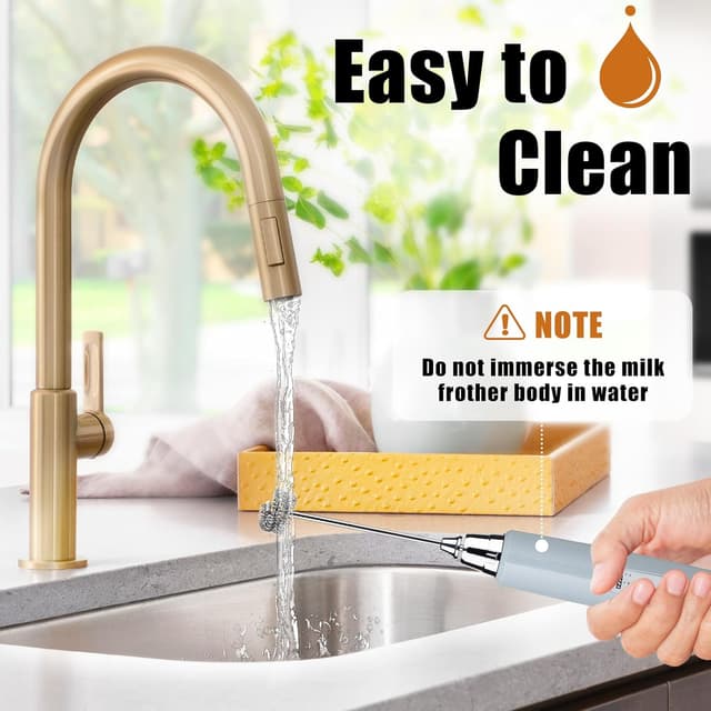 Thumbnail 5 de Nahida Cement Gray Milk Frother Wand 1500mAh