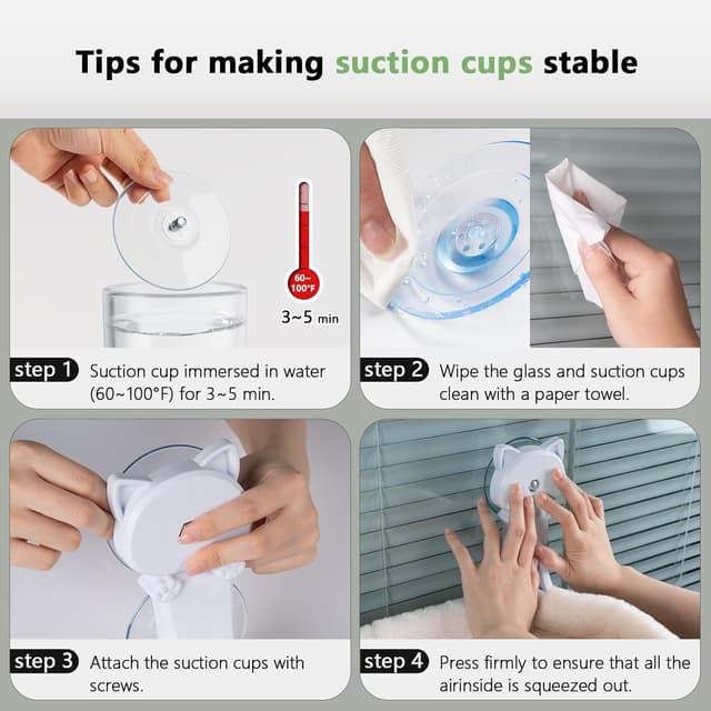 Thumbnail 5 de JUNSPOW Cat Window Perch 40lb Cream