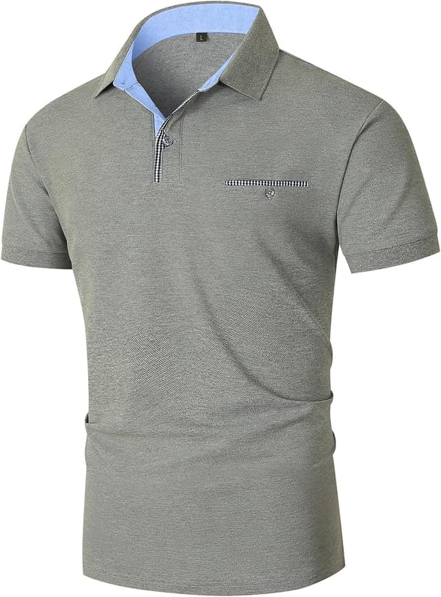 Thumbnail 5 de KUNJLELP Men's Cotton Pique Polo Shirt M