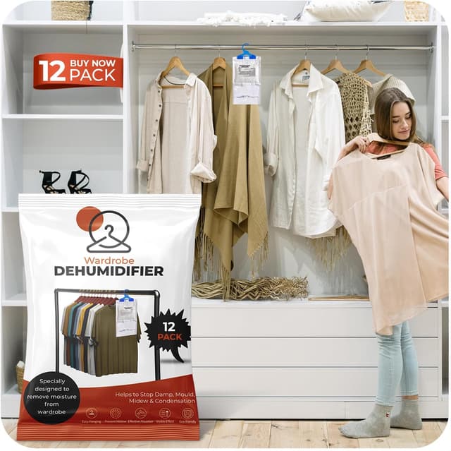 Thumbnail 6 de Roe Tenpo Wardrobe Dehumidifier Bags 12 Pack