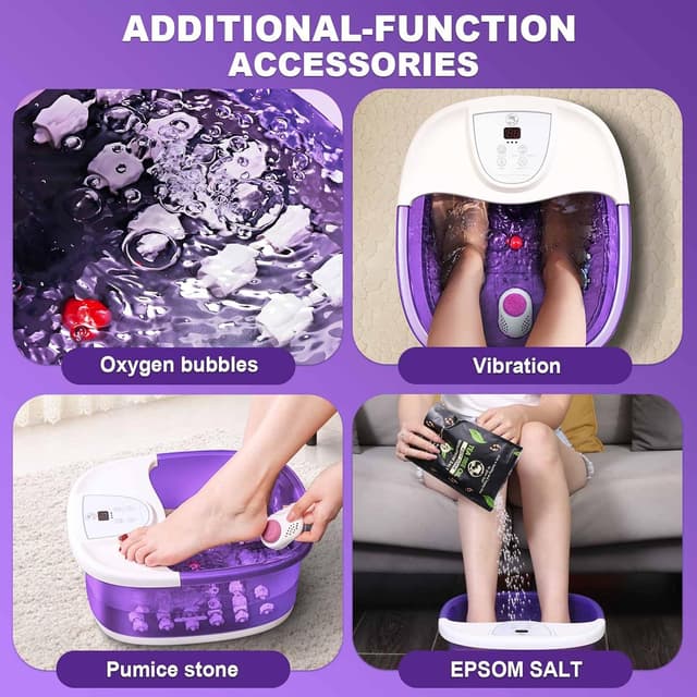 Detalle 2 de Foot Spa Bath Massager with Heat 2025 Upgrade