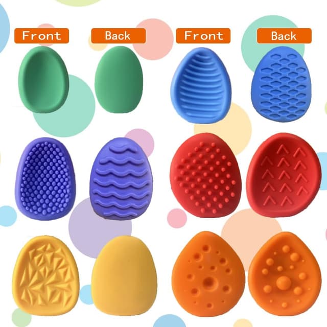 Detalle de 36pcs Color Random Fidget Toys Sensory Stones (Textured Worry Stones) for Kids & Teens