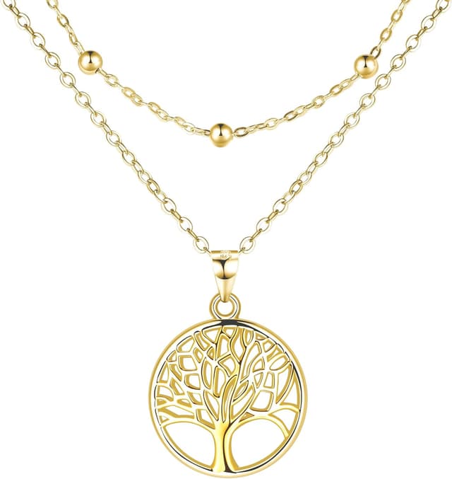 Detalle de Lydreewam Lebensbaum-Kette 925 Sterling Silber 40+5 cm