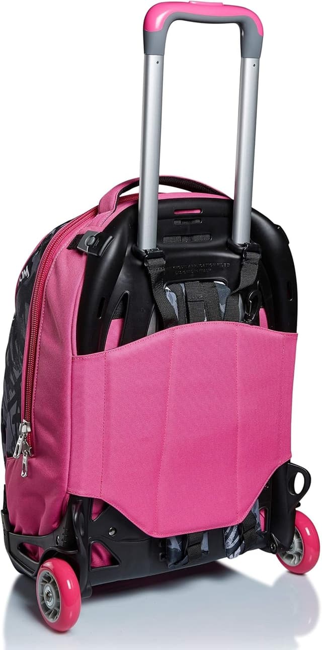 Detalle 2 de Seven Trolley New Tech Keep Flag 3in1 (trolley scomponibile) Rosa, zaino sganciabile da scuola e viaggio