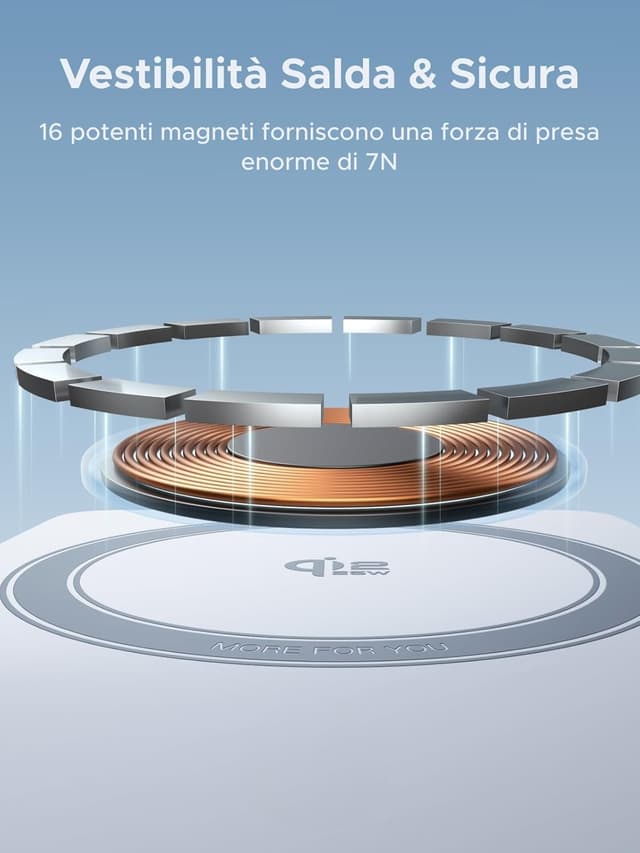 Thumbnail 6 de UGREEN MagFlow 3 in 1 Qi2 25W Caricatore wireless pieghevole per iPhone, AirPods, Apple Watch