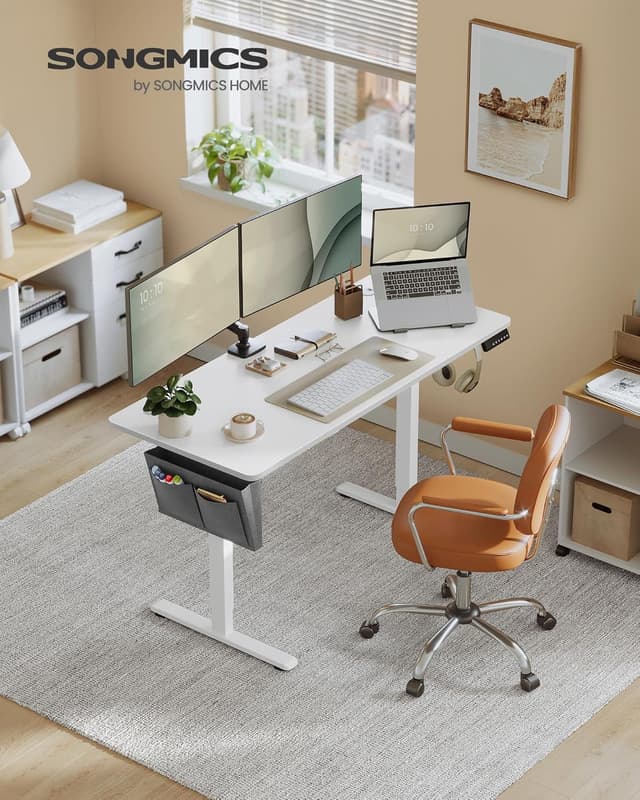 Detalle de SONGMICS Scrivania elettrica regolabile 72-120