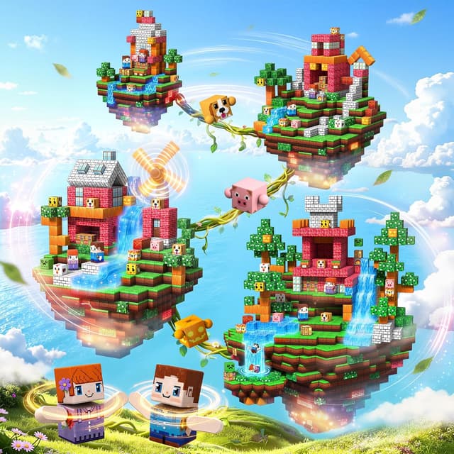 Thumbnail 2 de Prinhero Magnetische Bausteine 150 Teile