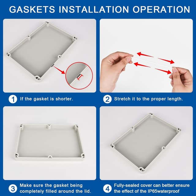 Detalle 2 de YYTECH Anschlussdose IP65 26,5 × 18,5 × 9,5 cm