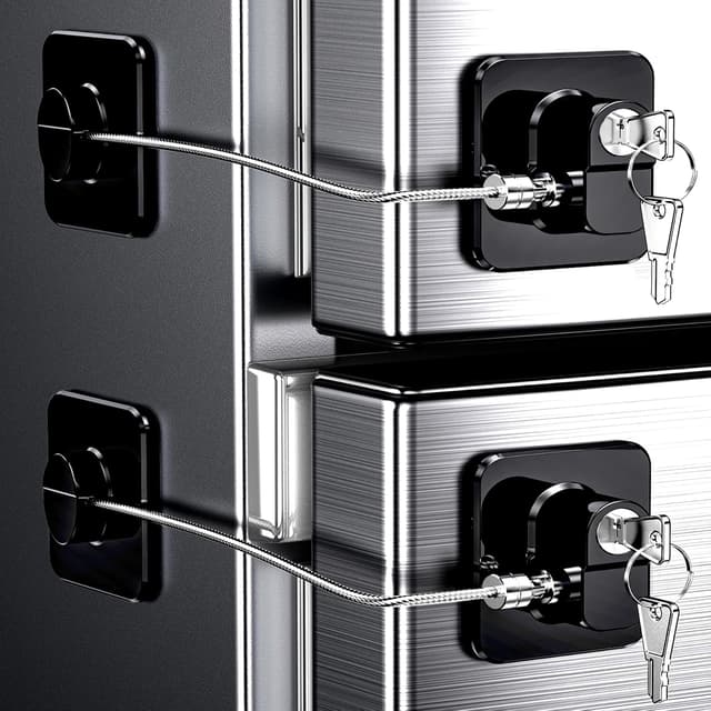 Detalle de Two Pack Refrigerator Locks with Keys for Kids